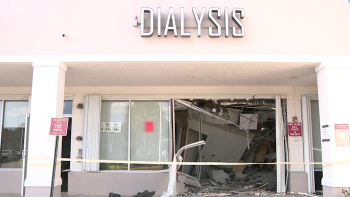 3 hospitalized after car crashes into Miramar business